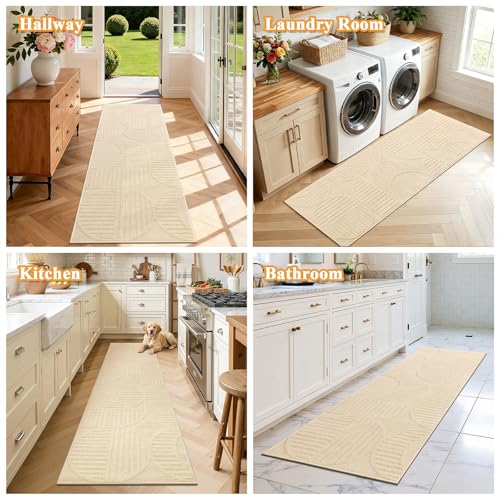 Tapis de couloir 50x150 cm doux et antidérapant pour intérieur moderne