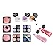 Maúve Professional makeup kits for women- Eyeshadow,Pedicure,manicure With Black Trim Clear Case MU10