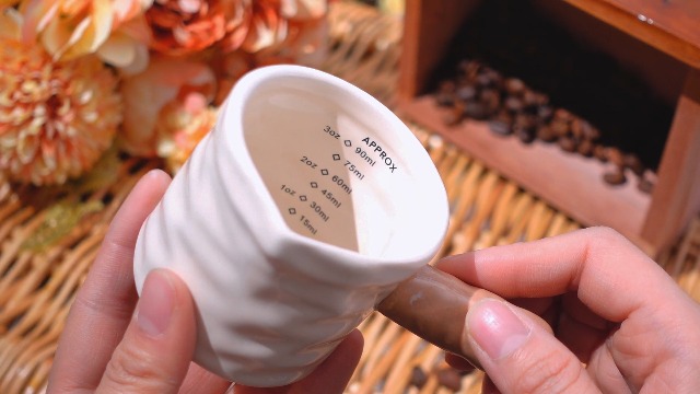 Vaso Medidor Espresso de Cerámica 3 oz Maxdot miniatura 7