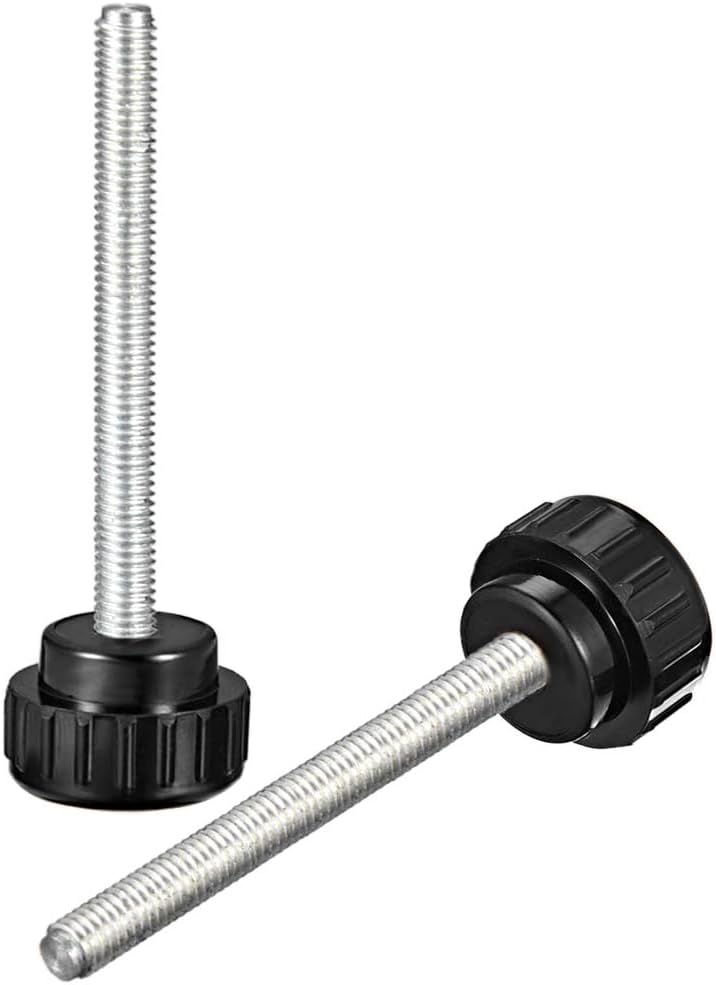 MACHSWON Knurled Clamping Knobs Grip for Saw Drill Press Lathe and Routing Jigs Packaging Machinery Printing Equipment Screw on Type Plastic Threaded Hand Bolt Knobs M5 x 50mm 10pcs - Image 3
