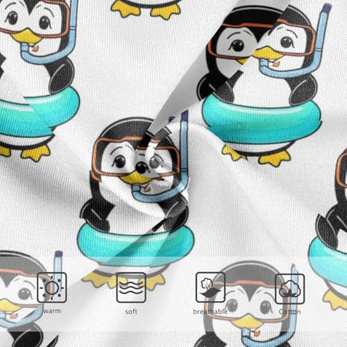 Joisal Durable Girls Underwear Toddlers 2t Cotton Panties for Girl Cute Penguins White Cartoon Kids Briefs Undies3