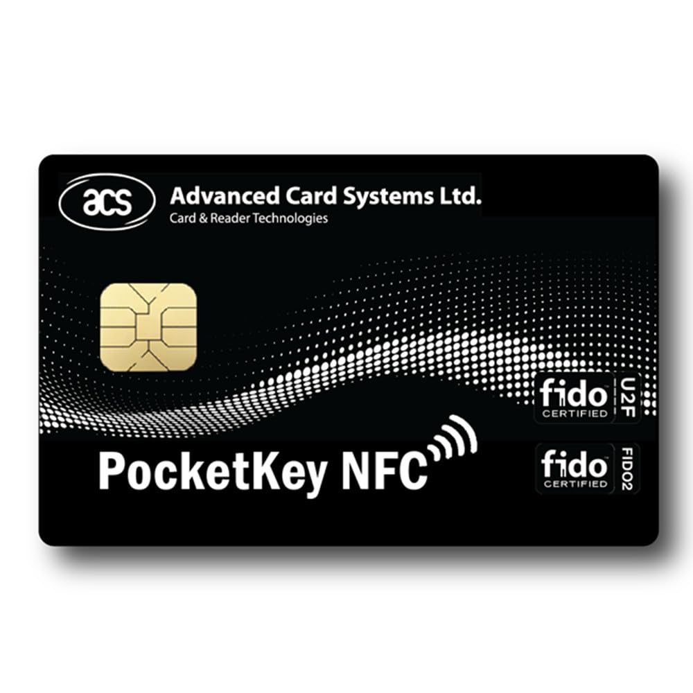 Amazon.com: ACS Pocketkey+ FIDO2 Security Key NFC Card (FIDO