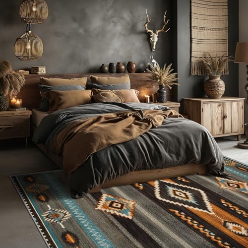 Tapete decorativo 8x10 Navajo para sala y dormitorio miniatura 4