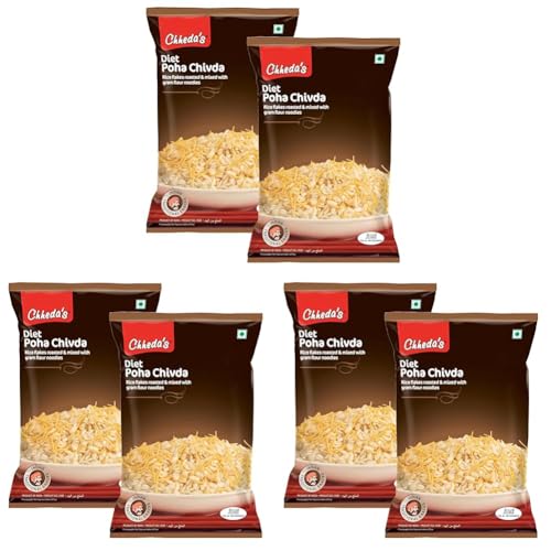 Image of Chheda's - Diet Poha Chivda - Crispy Poha Chivda with Sev - 300 Gm Pack of 6