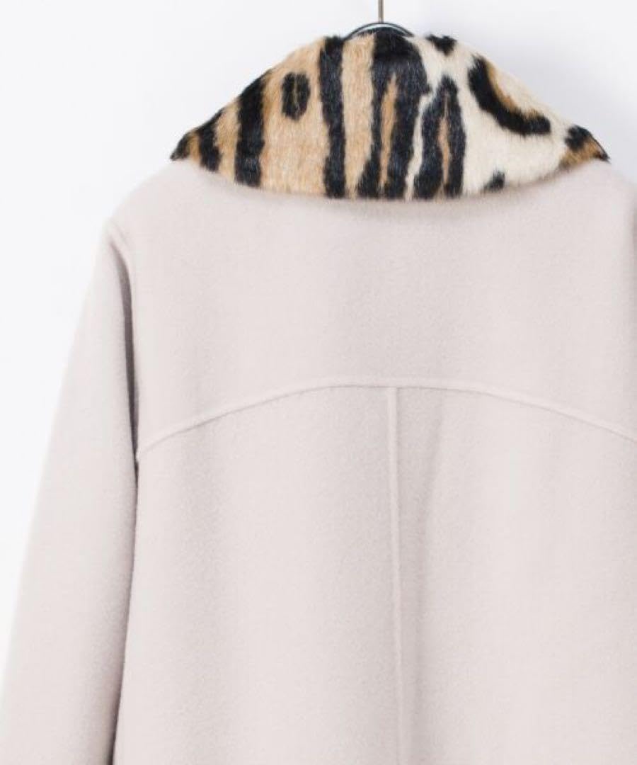 Amazon.co.jp: グレースコンチネンタル レオパードファー付コート34  