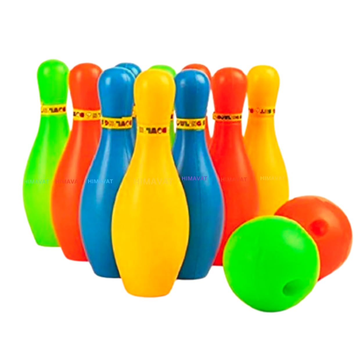 Himavat Bowling Toy Set with 10 Bottles and 2 Balls Bowling Game Set for Kids (Bowling Toy Set),Multicolor (B0D9C33G4Q) Amazon Price History, Amazon Price Tracker
