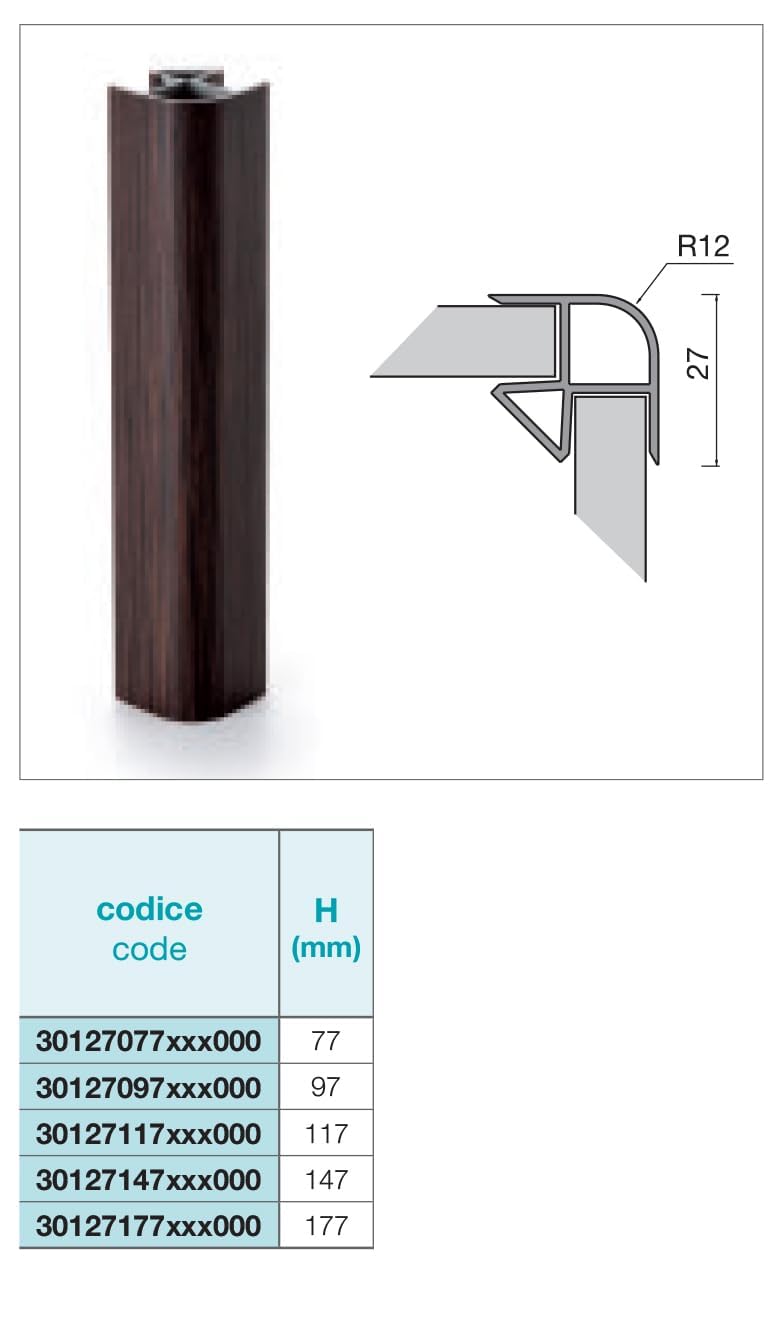Set Zoccolo Cucina 3 Metri in PVC – 2 Angoli + 1 Giunzione | Altezza 100/120/150 mm | 6 Colori Disponibili (INOX, H100 mm)