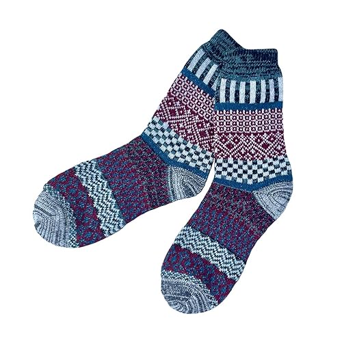 Image of JOYCA & CO. 3-5 Pairs Womens Multicolor Fashion Warm Wool Cotton Thick Winter Crew Socks