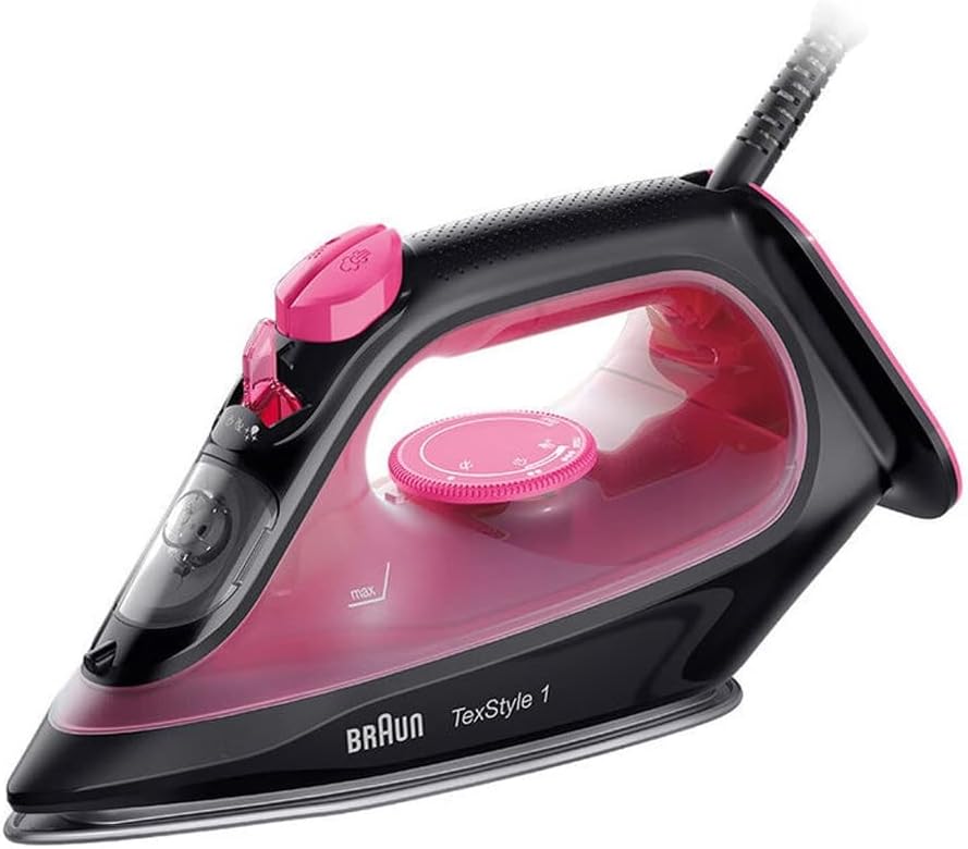 Braun TeXStyle 1 Steam Iron Si 1070, 2000 Watts, Auto Off, Purple/Black"Min 1 year manufacturer warranty"
