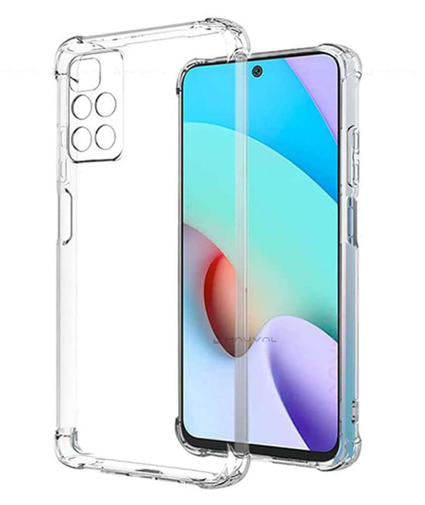 Mauval Airbag Bumper Corners Flexible Shockproof Back Case Cover for Redmi 10 Prime | Rubberized TPU | Slim Protective Armor Premium - Transparent (B0BGCNM1TX) Amazon Price History, Amazon Price Tracker