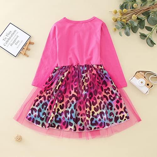 Jurken meisjes prinsessenjurk lange mouwen T-shirt feestelijke casual jurk sweatjurk kanten jurk partyjurk winterjurk… - Image 3