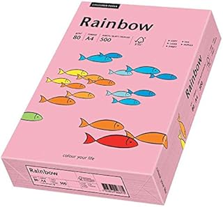 PAPYRUS Lote de 3 trozos de 500 hojas de papel multifunción Rainbow A4, 80 g, color rosa