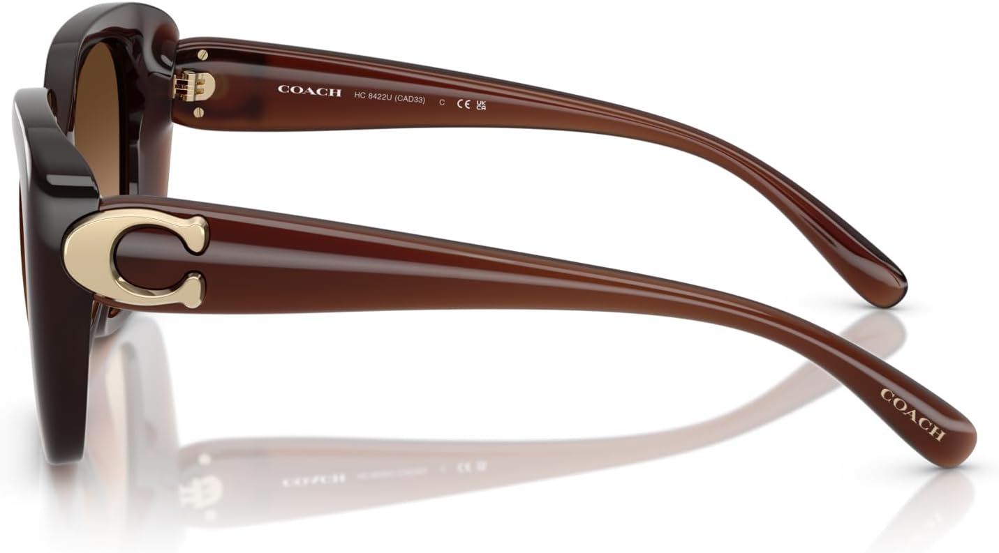 COACH womens Hc 8422 U Square Sunglasses