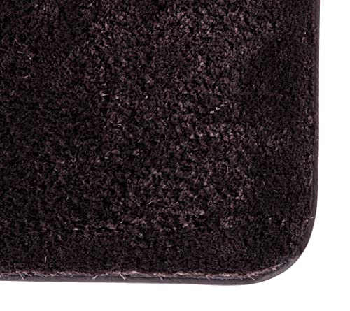 Image of Pano Microfiber Anti Slip Bathmat Set with Contour, Soft & Super Absorbent Mats for Shower, Washable, Non-Slip & Quick-Drying Mats for Home, Office, Pack of 2 (Brown, 50X75 Cm & 50X50 Cm)