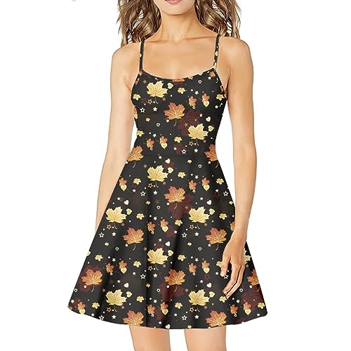 Image of Coloranimal Women's Summer Sleeveless Casual Swing Dresses with Loose Fit Beach Sundress