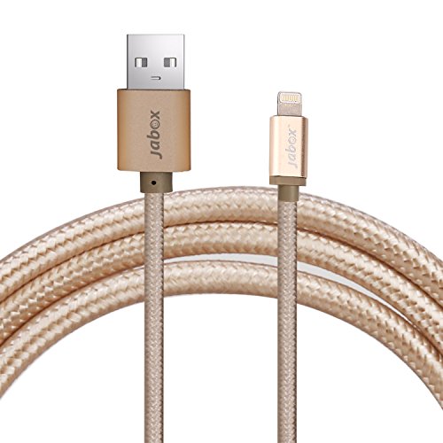 Image of 2 meter long charging usb data cable for i-phone Gold Color