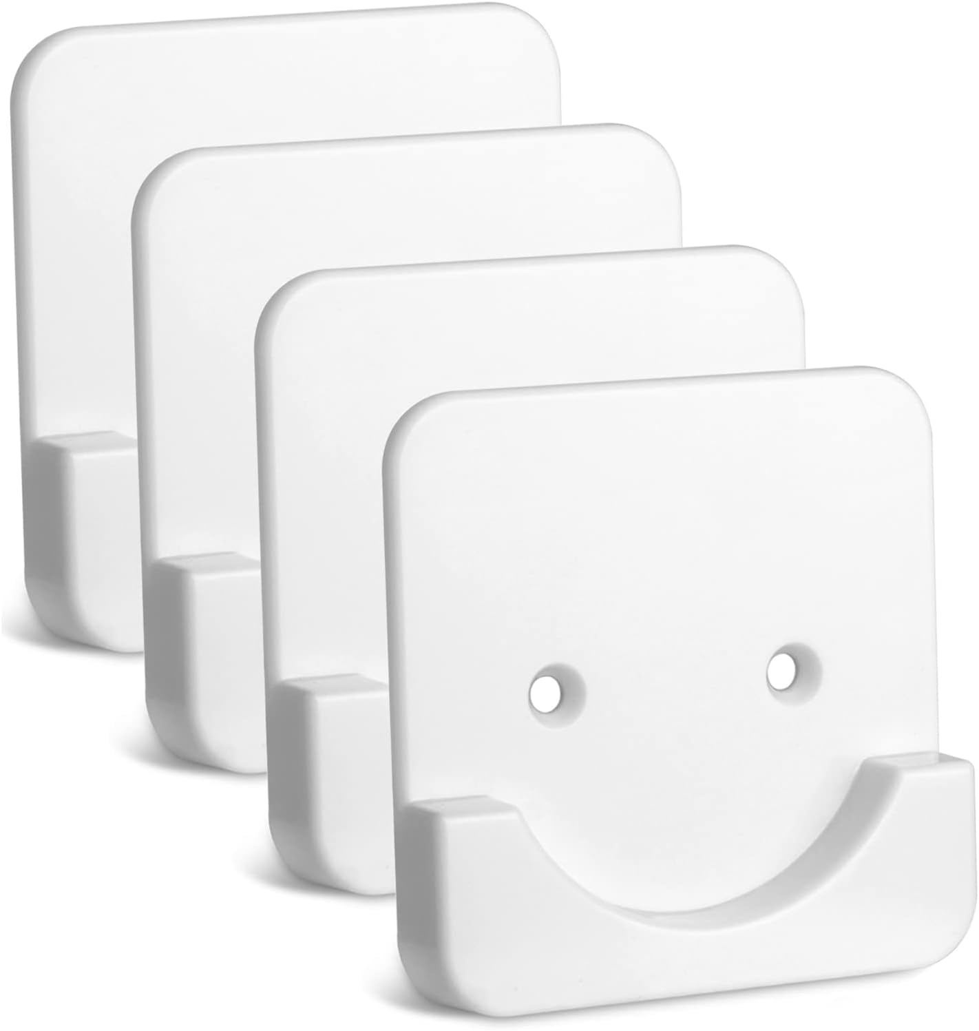 CANRAY 4 Pack Adhesive Shower Curtain Rod Tension Holder Shower Rod