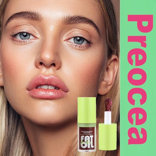 Preocea Tinted Lip Oil,1PCS Hydrating Lip Glow Oil,Plumping Lip Oil,Moisturizing Lip Oil for Lip Care and Dry Lips,Smooth lightweight Texture,High-Shine (03#) - Image 7