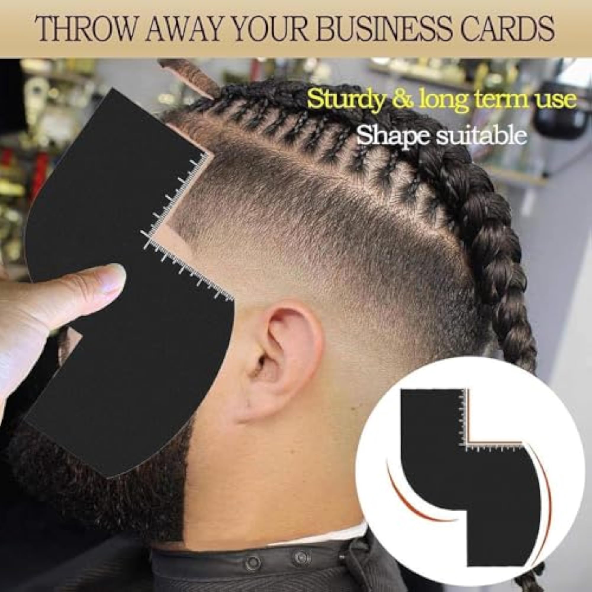 Reusable Hairline Maker for Men, Barber Styling Tool