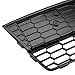 MotorFansClub Front grill with Triangle Grill Cover for fit for compatible with Ford Focus 2012 2013 2014 Lower Bumper Grille, Black