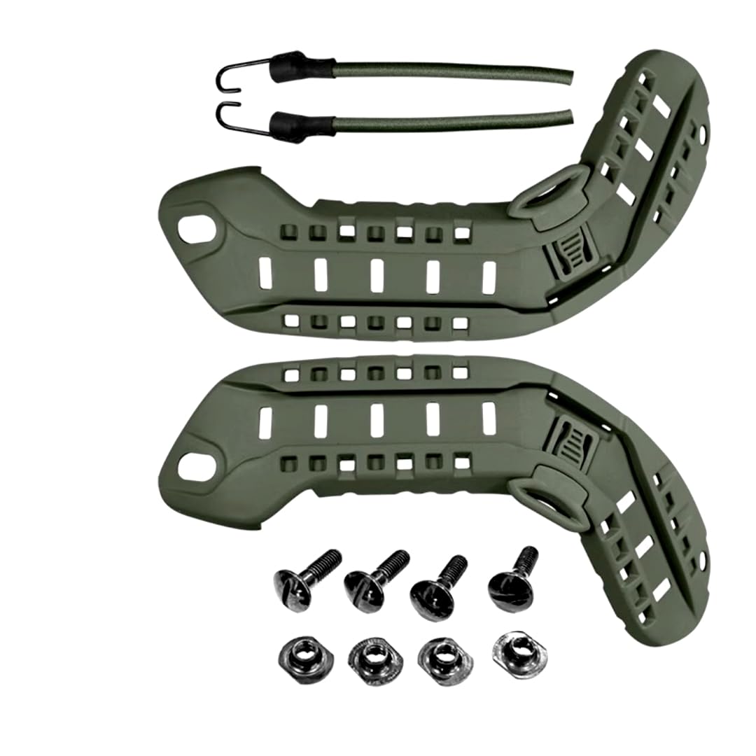 Nylon Tactical Combat MSA ARC Helmet Side Rails with NVG Bungee for MICH 2000 2001 2002 ACH Helmet