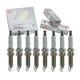 8 pc NGK Laser Iridium Spark Plugs compatible with BMW Alpina B7 xDrive 4.4L V8 2011-2012