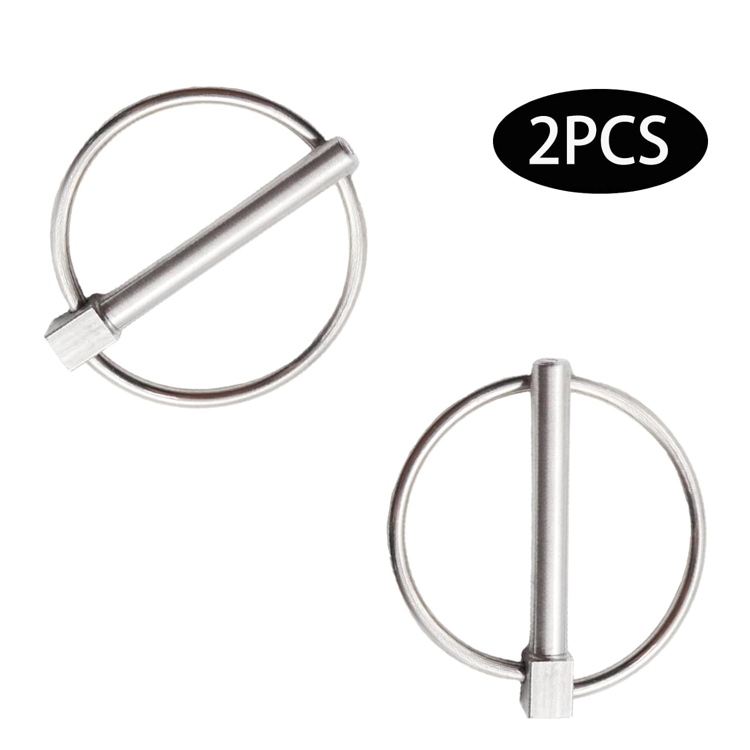 2 Pcs 1/4" x 1-3/4" Heavy Duty Lynch Pin (6mm x 45mm)