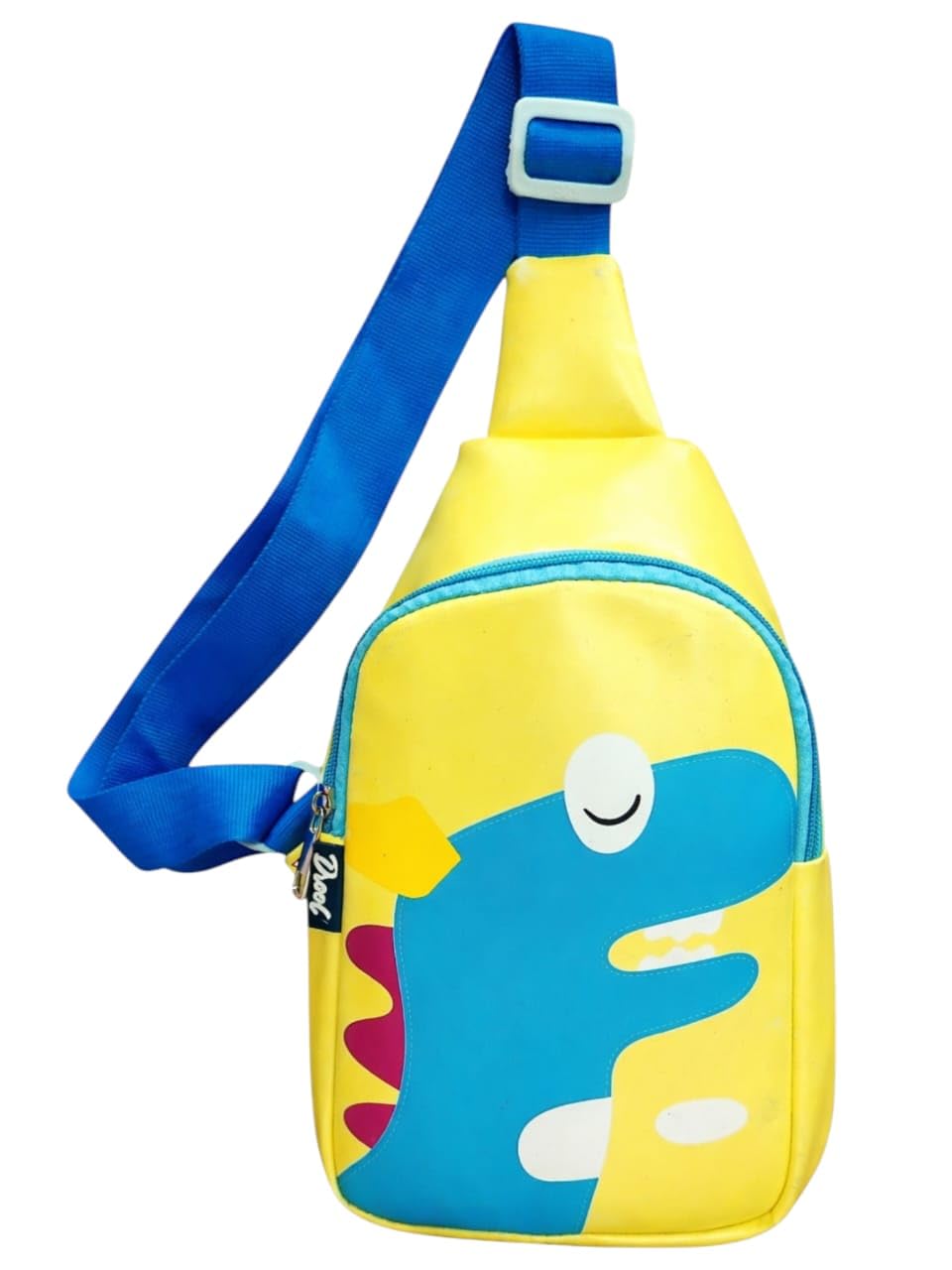 Kids Cartoon Dinosaur Sling Bag – Cute Yellow Crossbody Shoulder Bag with Adjustable Strap For Boys & Girls, Lightweight One Shoulder Bag For School, Travel & Picnic-image-32