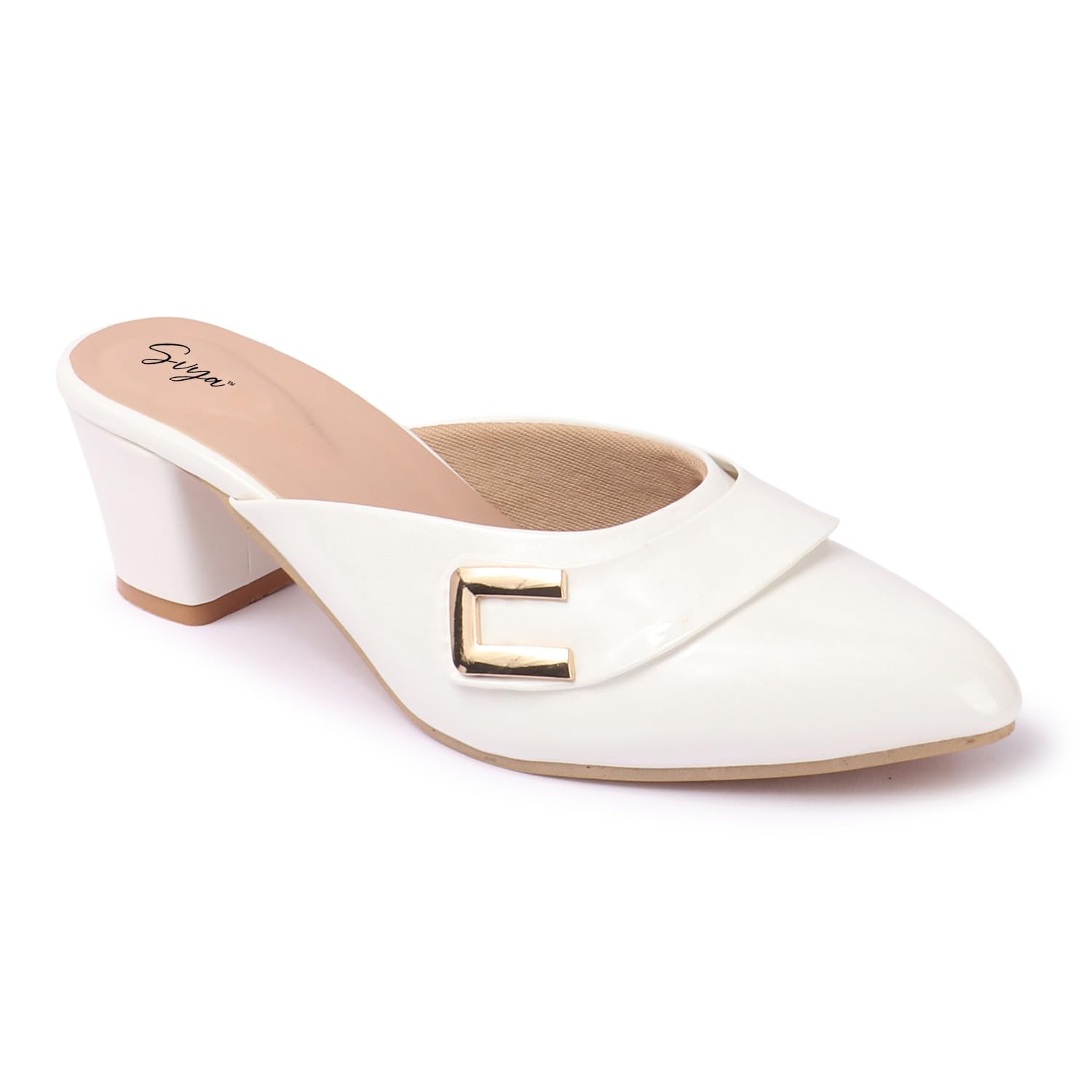 Women's Sandal Pointed Toe Block Heels for Office, Party and Formal Occasions for Girls