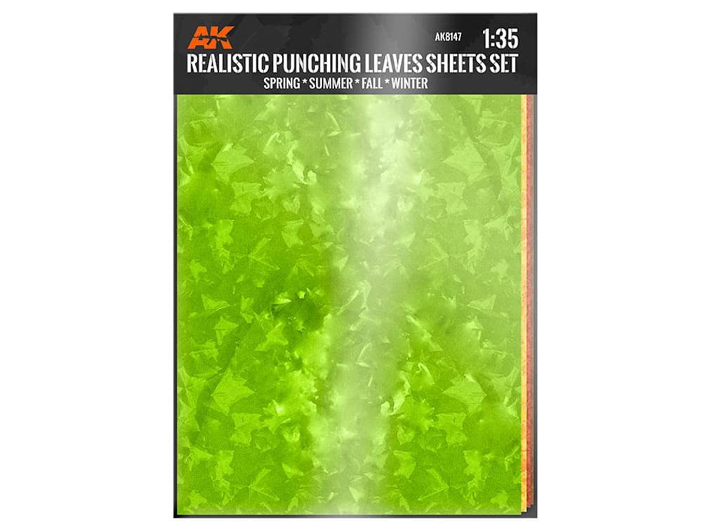 Ak Interactive Ak Tools Ak8147 Punching Leaves Sheets Set (4 Units Of A4-Size Sheets)