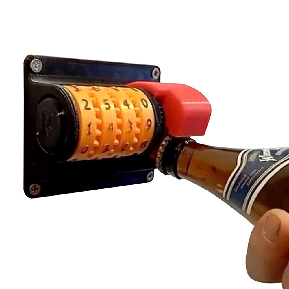 Apribottiglie a parete con registrazione dei numeri precisi, conteggio cavatappi resettabile, apribottiglie per birra, per bar, cucina casa, regalo per papà, marito e amici