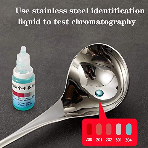 Tangfuren Soup Spoon Large Sus 304 Stainless Steel Soup Ladle Deeper Heavy Solid Long Handle Big Spoon Family Hotel Hot Pot Spoon thumb #4