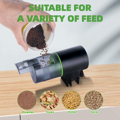 Image of FREESEA Automatic Fish Feeder for Aquarium: Vacation Food Dispenser with Timer for Betta Tank