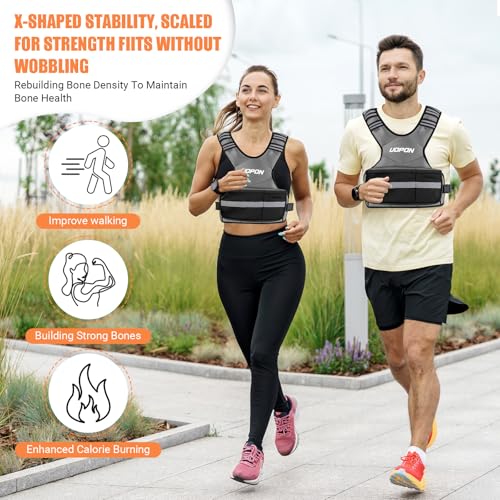 Adjustable Weighted Vest Women, 20-32 Lb Ruck Vest with 6 Ironsand weights - image 4