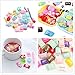 100 Pieces Super Cute Slime Charms Mixed Candy Sweets Resin Flatback Slime Beads Making Supplies for DIY Scrapbooking Crafts, Assorted Colors and Shapes
