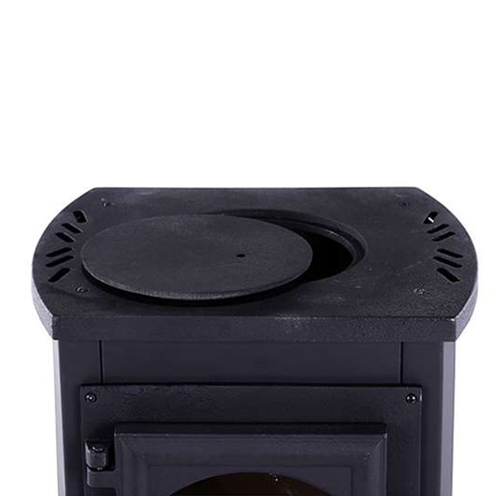 Stufa a legna 7kW beige acciaio riscaldamento ambienti calore casa EKONOMIK LUX