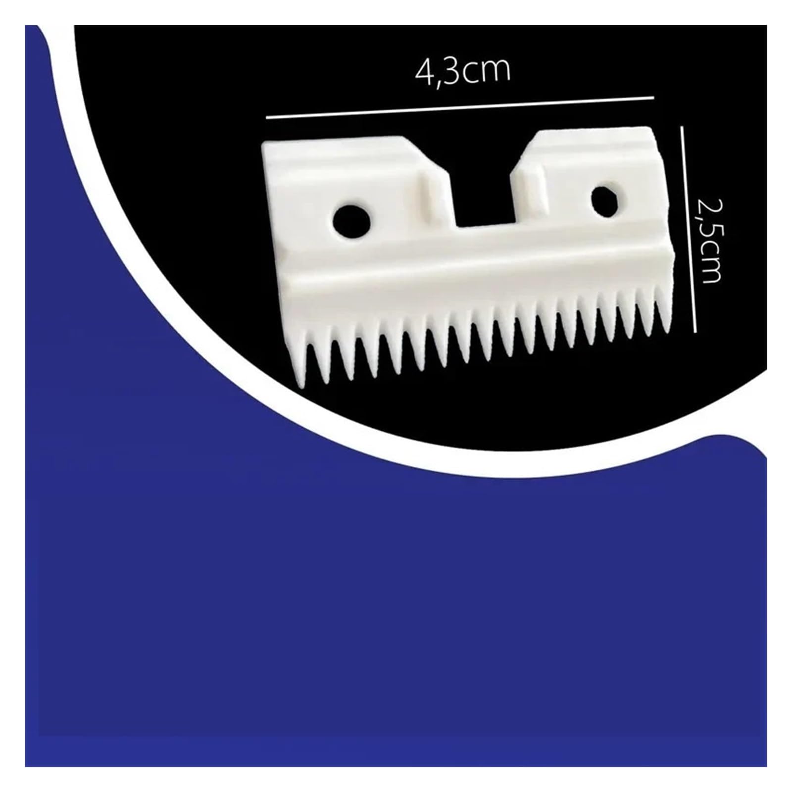 Cuchilla De Repuesto for Mascotas, Cortador De Cerámica Gruesa De 18 Dientes, Compatible Con Andis, Compatible Con Oster, A5, Walh KM Series Clipper Cuchillas Desmontables | 6 Pack