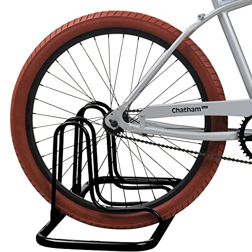 Image of Retrospec Stash Rack 2, 4 & 5 Bike Floor Stand Bicycle Storage Organizer for Mountain Bike, Road Bike, Weather Resistant Fine Powder Steel Coating Fits Wheels up to 3 inch | for Mountain Bike, Road Bike, Weather Resistant, Fits Wheels up to 3 inch