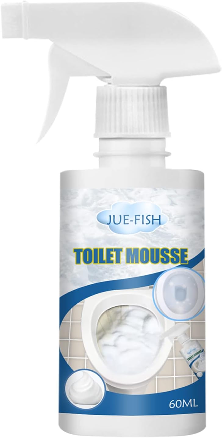 Alisa 60ml Toilet Mousse Multi-purpose Cleaning Protect Glaze for Stain Residue Awful Smell Difficult Cleaning