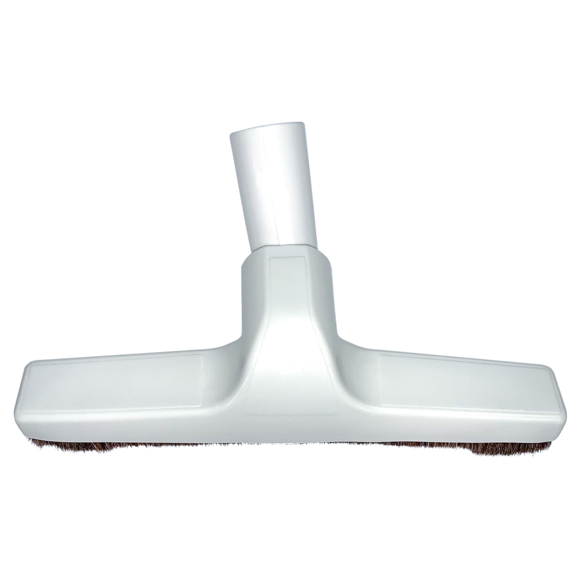 Selgo Hardwood Universal Vacuum Cleaner Floor Brush 1 ¼ inch (1.25'') (32mm) Inner Diameter with Horse Hair Soft Bristles 10” Wide (White - Plastic)