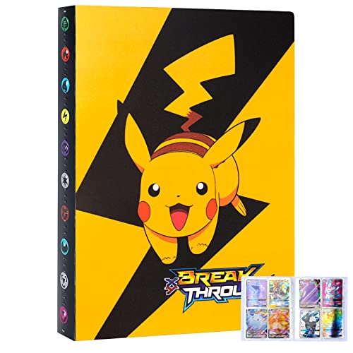 Porte Carte à Collectionner, Classeur Carte Pokemon, Album de Pokemon Cartes Gx Vmax, Livre de Protection Cartes, 30 Pages Capacité de 240 Cartes (D-15)