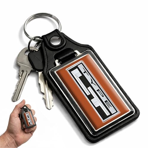 Image of Brotherhood Car Key Chain for Camaro - Classic Models Keychain for Men and Women Gift Key Ring - Medium Orange - Type LT