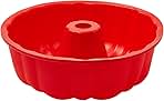 silicone bundt cake pan, silicone Cake Molds, Bakeware Non Stick 10 inch bundt Pan for Jello,Gelatin,cake, Silicone Baking Molds for Cakes, Round Baking Pan (1 pack)