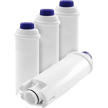 Water Filter Cartridge 4 Pack Compatible for DeLonghi EC800, ESAM4200S, Eletta Cappuccino Top Enhanced Limescale Reduction and Aroma Optimisation 5513292811 Coffee Machine Filter