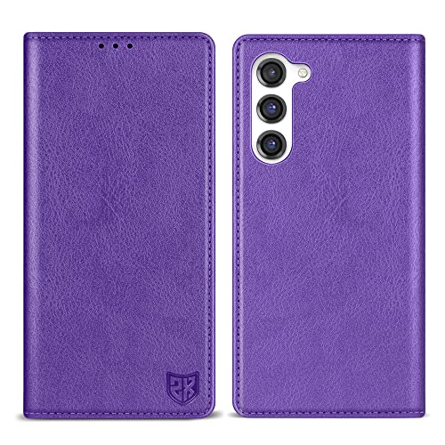 Image of ZZXX for Galaxy S23 Plus Wallet Case Strong Magnetic 6.6 inch,Purple