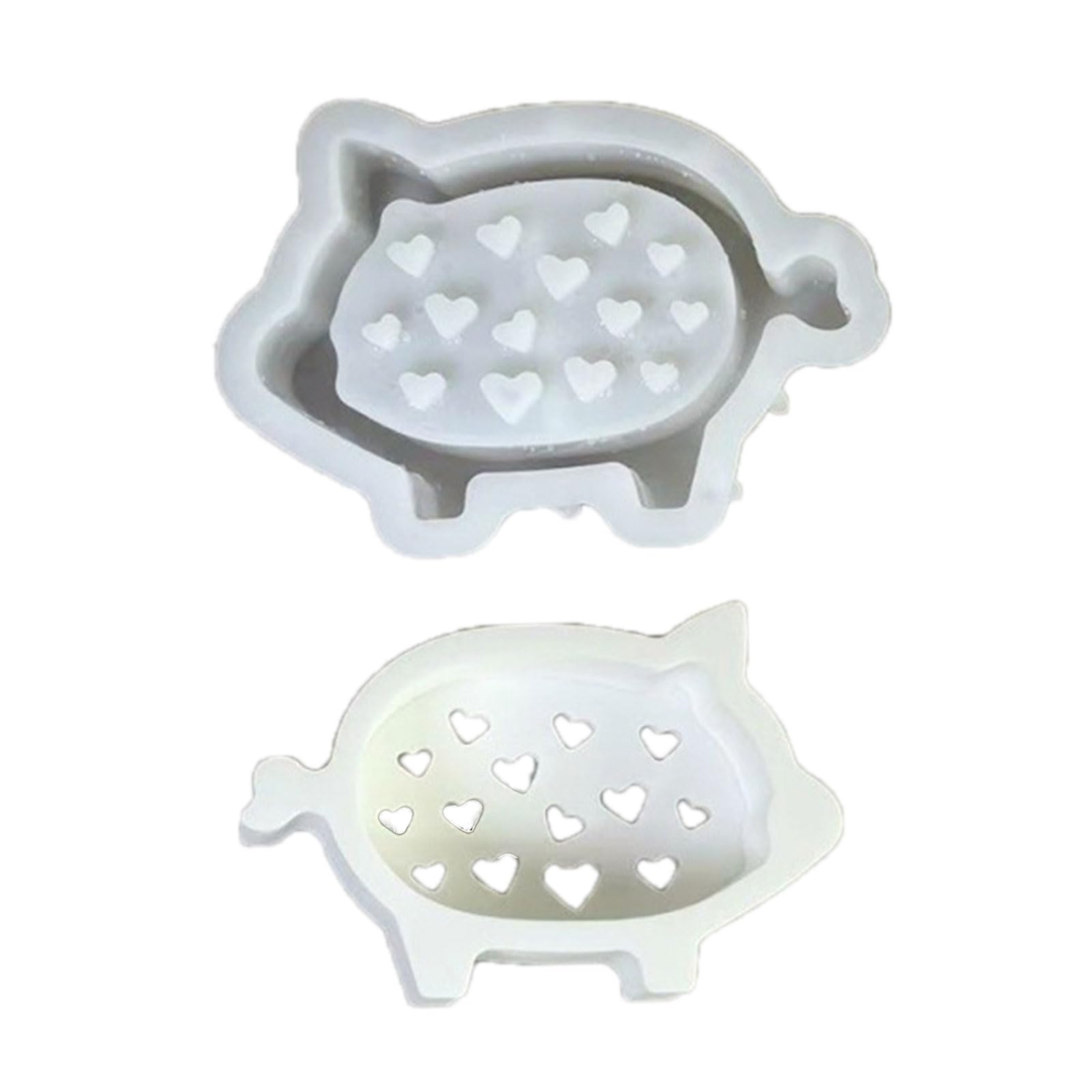 Alksubbm Lovely Pigs Silicone Featuring Irregular Heart Hollow Out Designs for Personalize Decorations and Gift
