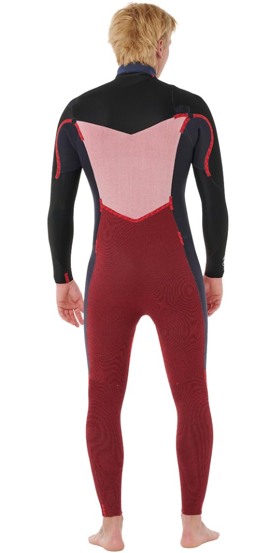 RIP CURL 2025 Uomo Dawn Patrol 5/3mm Chest Zip Muta 16PMFS - Black