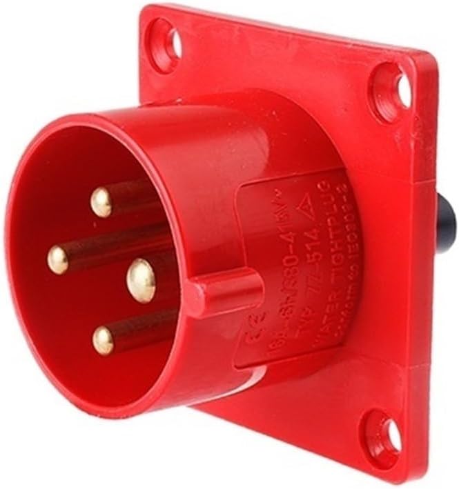 Waterproof Industrial Plug and Socket Connector Male and Female 3 cores 4 cores 5 Holes 16A/32A Reverse Plug(5 Core 32a Surface Mounted)