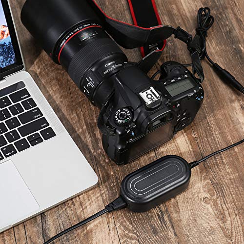 Smartpow Camera Ac Adapter Ack-E6 Fully Decoded Power Charger Kit For Canon Eos 5Ds, 5Ds R, 5D Mark Ii, 5D Mark Iii, 5D Mark Iv, 6D,60D,60Da,7D,70D,7D Mark Ii, 80D Dslr Cameras #TOP5
