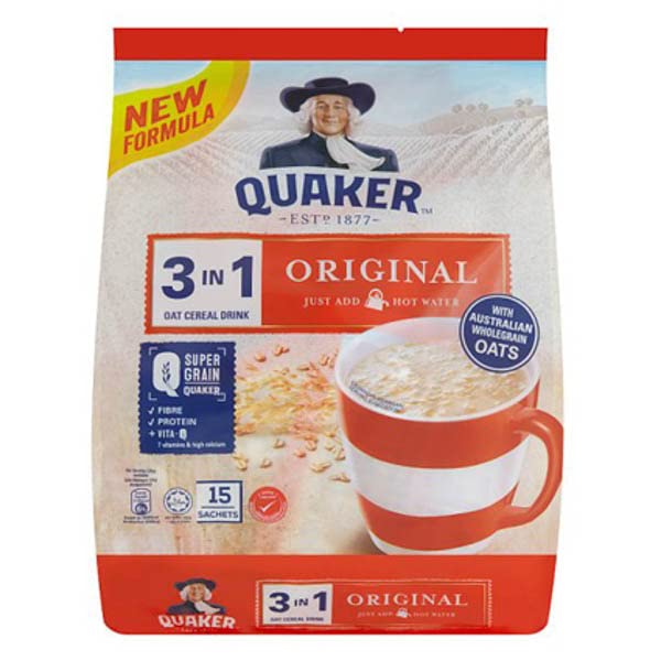 Quaker Oats 3in1 Original Oat Cereal Drink Original With Australian